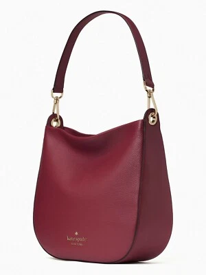 Bolso de Hombro Kate Spade Lexy Cuero Púrpura Oscuro Hobo Grande K4659 Nuevo con Etiquetas $399 FS Foto 1 de 4
