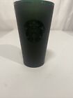 Starbucks Matte Black/Green Cold Cup Travel Tumbler,16 Oz Grande * No Lid/Straw*