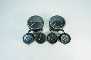 10 Harley Electra Classic Touring Tacho Speedo Fuel Volt Oil Air Gauges 22K 1281 - Picture 1 of 14