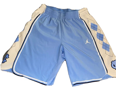 Nike Air Jordan UNC Mens Large Basketball Shorts Carolina Blue Jumpman Dri Fit Cover