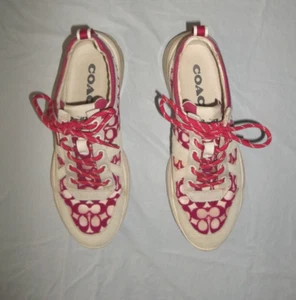 Coach Shoes CitySole Mesh Runners Sneakers Signature G4972 trainer Size 8B - Picture 1 of 11