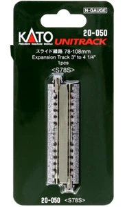 Kato #20-050  - 78mm - 108mm (3" - 4 1/4") Expansion UniTrack [1 pc] - N scale - Picture 1 of 2
