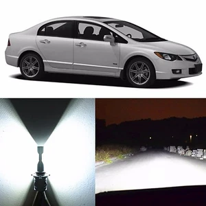 Alla Lighting High Beam Headlight 9005 White LED Bulbs for 2004~11 Acura CSX EL - Picture 1 of 10