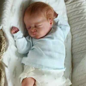 Kit de muñeca bebé renacido de 18 pulgadas sin pintar sin terminar piezas de muñeca en blanco con cuerpo de tela - Imagen 1 de 7