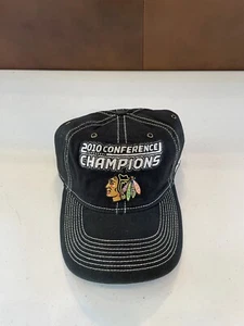 Conference Champions 2010 Chicago Blackhawks Reebok One Size Fits Most Hat - Picture 1 of 4