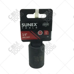 Sunex 224 1/2" Drive Standard 3/4" Impact Socket - Picture 1 of 1