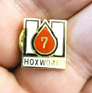 Vintage Hoxworth 7 Pints Blutspendezentrum Metall Pinback - Bild 1 von 2
