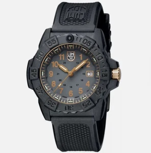 Reloj Hombre Luminox Navy Seal Cuarzo Negro Caja Acero Correa Goma 3508.Dorado - Imagen 1 de 4