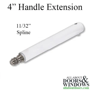 Truth 4" Handle Extension, 11/32" Spline - White - Picture 1 of 1