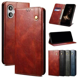 Luxury Leather Card Wallet Cover Case For 16E 16 15 14 13 12 11 Pro Max XR XS - Picture 1 of 22