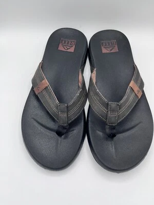 Sandalias chanclas REEF Phantom II negras café para hombre talla 12 Foto 1 de 4