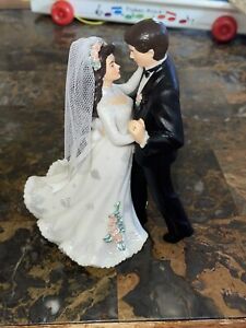 Wilton Wedding Cake Topper Our First Dance Bride & Groom Romantic Vintage 6”