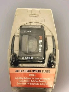 Super Rare Sony Walkman AM/FM Stereo Cassette WM-FX10 Marlboro Factory Sealed - Bild 1 von 6