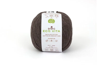 Thread Cotton Recycled Eco Vita 3mm 100g Knitting And Crochet Col. 011 Brown - Image 1 of 2