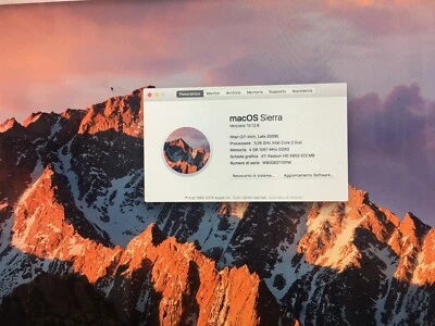 Apple Imac 27 inteL  Core duo 3.06  ram 4 gb  hd  240ssd - Immagine 1 di 4