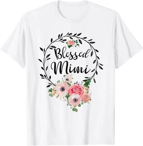 Blessed Mimi Shirt For Women Flower Decor Grandma T-Shirt Hoodie - Picture 1 of 9