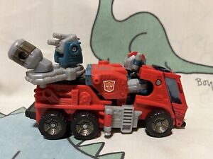 Transformers Energon Inferno Combat Class Fire Truck Vehicle Rescue Auto Bot Toy