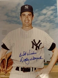 FOTO 8X10 FIRMADA AUTOGRAFIADA POR DOOLEY WOMACK DE LOS YORK YANKEES - Imagen 1 de 2