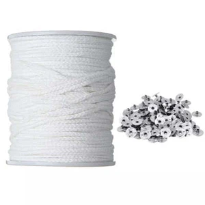 Smokeless Cotton Cord for Candle Making 61m - Oil Lamp Wick - Candle Wax Core - Picture 1 of 4