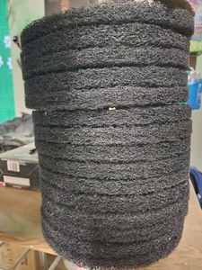 Black Stripping Buffer Floor Pad 12 Inch Murtough Lot Of 15 Pads New Without Box - Picture 1 of 3