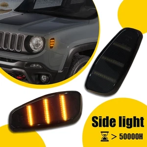 Luces de señal de giro LED ámbar para lado izquierdo derecho Jeep Renegade 15-23 - Imagen 1 de 15