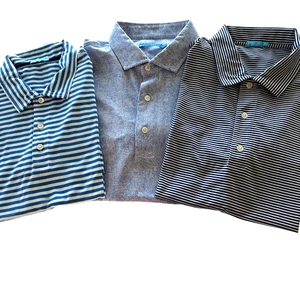 J. McLaughlin Polo Para Hombres Mediano Lote de Tres Camisa Azul Manga Cómoda - Imagen 1 de 16