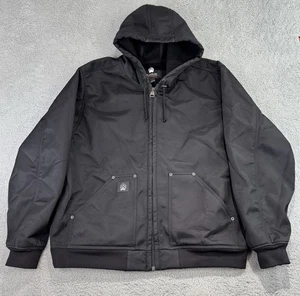Duluth Alaskan Hardgear AKHG Jacket Men 2XL Black Prudhoe Bay Hoodie Lined - Picture 1 of 14