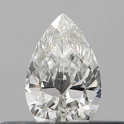 0.18 Ct 100% GIA CERTIFIED Natural Diamond H/SI Clarity 5x3 mm Loose Pear Cut - Image 1 of 4