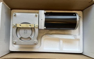12V 1.2 HP 40 RPM 90:1 900 Watt Dump Truck Roll Tarp Motor with Chrome Cover - Bild 1 von 5