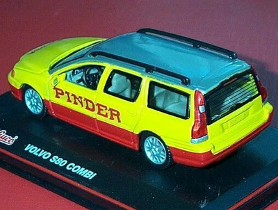 wonderful diecast circus-modelcar 1/43 VOLVO V70 2000  "PINDER" - red / yellow - Image 1 of 3