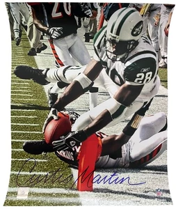 Curtis Martin Signed New York Jets 16x20 Photo Schwartzsports COA - Picture 1 of 4