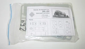 Coche blindado soviético ACE 1/72 20 MM SEGUNDA GUERRA MUNDIAL BA-64 versión ferroviaria 72264 - Imagen 1 de 2