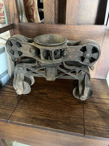 Antik Vintage Porter H1 Heutransportwagen Scheune Riemenscheibe Gusseisen Bauernhof Werkzeug - Bild 1 von 14
