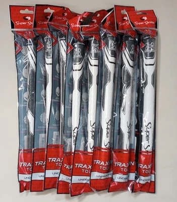 **CLEARANCE** 8 SuperStroke Traxion Tour Golf Grips Undersize White Gray *NIP*