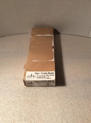 Evergreen N9S400 Paper Napkin Standard Band, 4-1/4" Length x 1-1/2" Width, Brown - Image 1 of 4