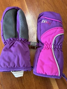 Head XS Ski Mittens Purple Pink Snow Gloves Winter Zipper Set - Picture 1 of 2
