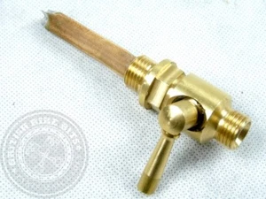 Benzinhahn 1/4"x1/4" (runder Hebel) - Triumph 6T/T110/T100/TRW - Bild 1 von 1