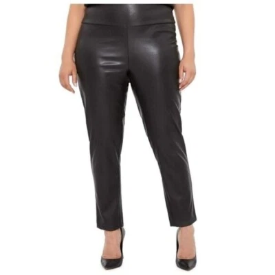 ADICIÓN Leggings Elle Love & Legend tiro alto imitación cuero talla 18 Foto 1 de 4