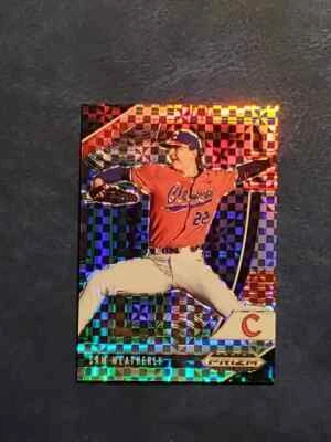 Sam Weatherly 2020 Panini Prizm Draft Picks PDP81 POWER PLAID PRIZM 19/35 - Image 1 of 2