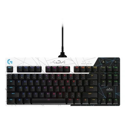 Logitech G PRO K/DA Wired Mechanical Gaming Keyboard Ultra-Portable RGB Backlit - Image 1 of 4