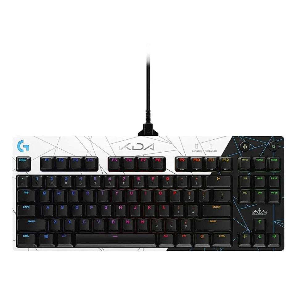 Logitech G PRO K/DA Wired Mechanical Gaming Keyboard Ultra-Portable RGB Backlit - Image 1 of 4