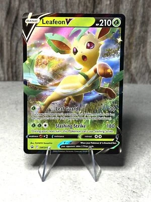 Leafeon V SWSH194 SWSH: Sword & Shield Black Star Promo Card Holo - Image 1 of 4