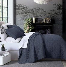Chezmoi Collection Steel Blue 3-Piece Pre-Washed 100% Cotton Bedspread Quilt Set