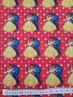 Beauty and the Beast fabric 1m x 1.45m  poly cotton red