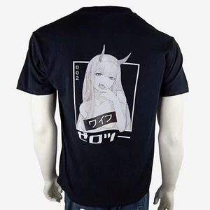 ZERO TWO mens size Medium tshirt black 002 Darling Franxx Japanese Anime - Bild 1 von 7