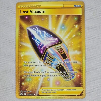 Lost Vacuum 217/196 Lost Origin Gold Holo Secret Rare Pokemon Card English NM - Image 1 of 2