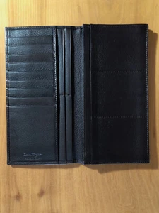 Salvatore Ferragamo neue doppelte Geldbörse braunes Leder, Unisex - Bild 1 von 5