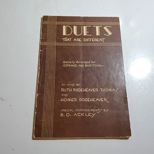 Duets That Are Different Specially Arranged for Soprano & Baritone, 1944, PB190 - Picture 1 of 5