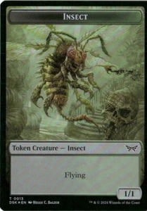 Insect (0013) // Spider Double-Sided Token Foil NM MTG Duskmourn Magic - Picture 1 of 3