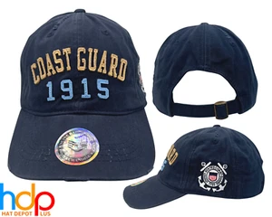 Gorra de béisbol de algodón lavado envejecido estilo polo costero guardacostas de Estados Unidos - Imagen 1 de 9